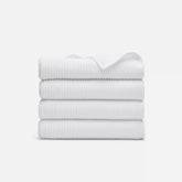 Ribbed Cotton TENCEL™ Set of 4 Bath Towel Bundle